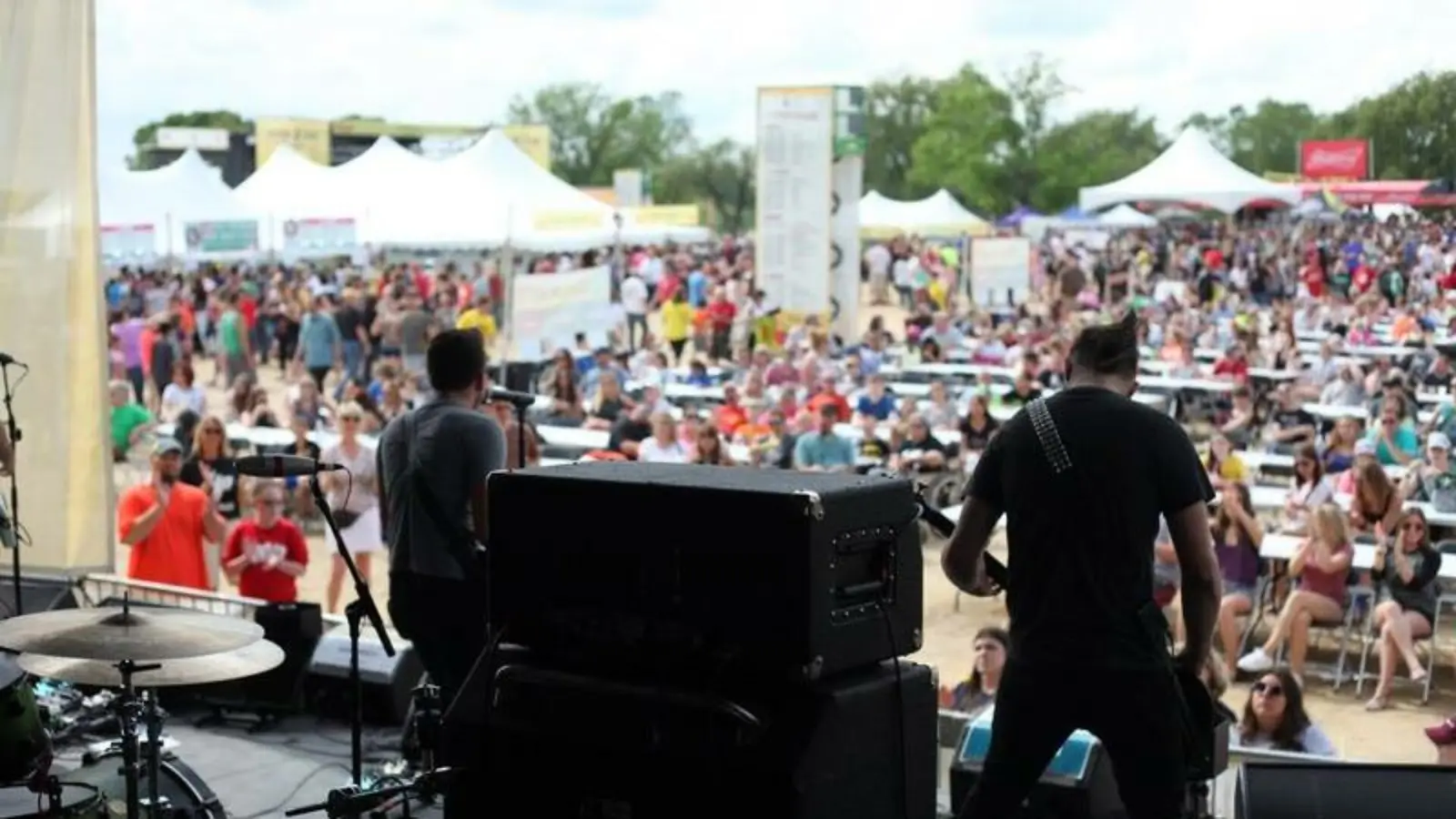 4th Point performing at a festival (1)